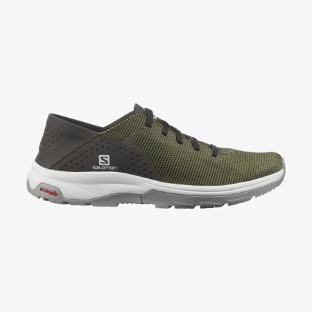 Salomon TECH LITE Mens Hiking Shoes Green UK IOJB